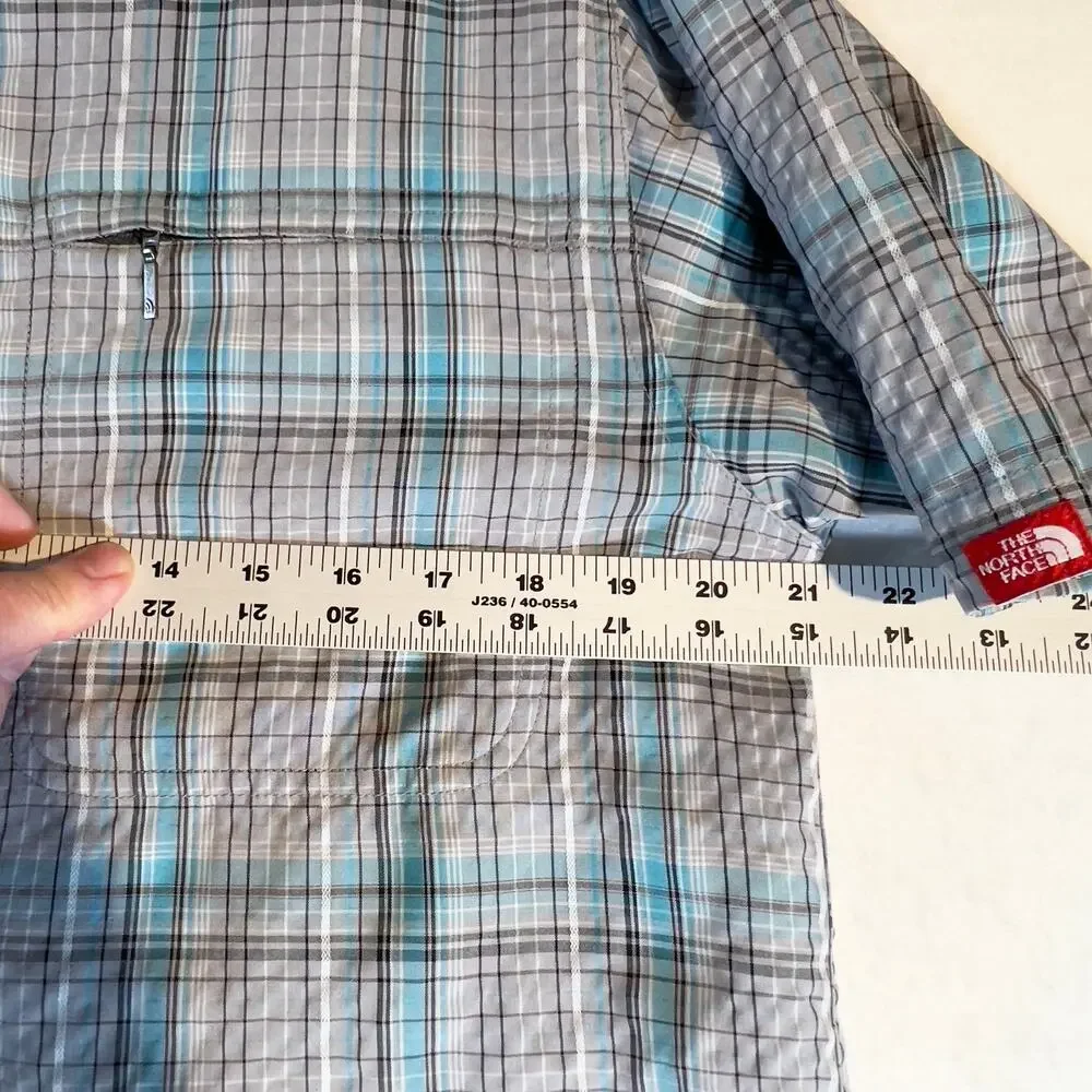 The North Face Button Shirt Men's Medium Zip Pocket 